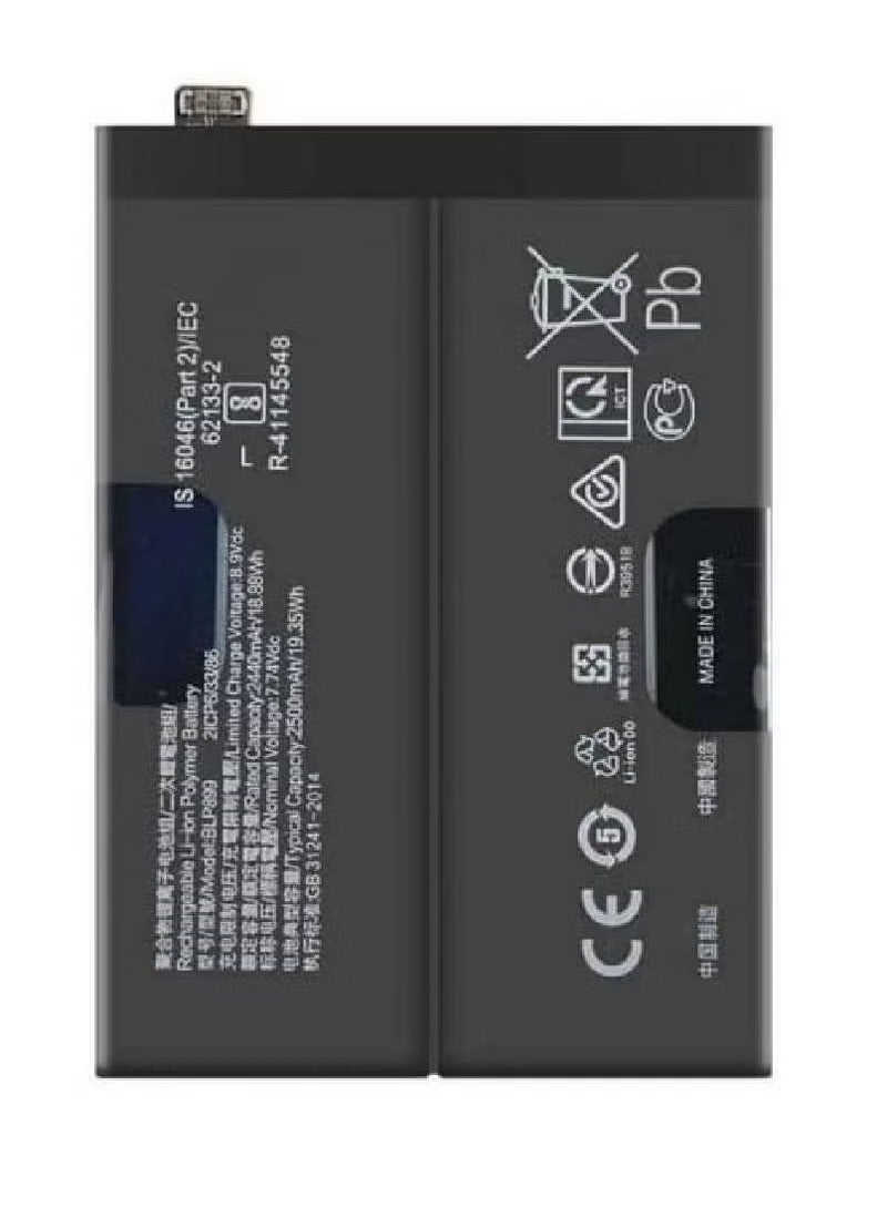 TIGER Replacement Internal Battery BLP899 Compatible for OnePlus 10 Pro 5G (Black) – High-Capacity Li-ion Battery for Extended Power, Safe Charging, Reliable Performance & Easy Installation – Restore Your Phone’s Battery Life - Image 1