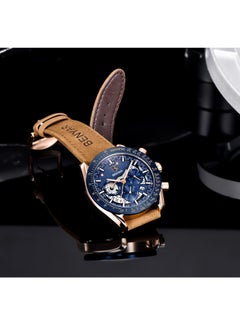 BENYAR Watches for Men Quartz Watch Leather Waterproof Chronograph Watch 5120  - Image 4