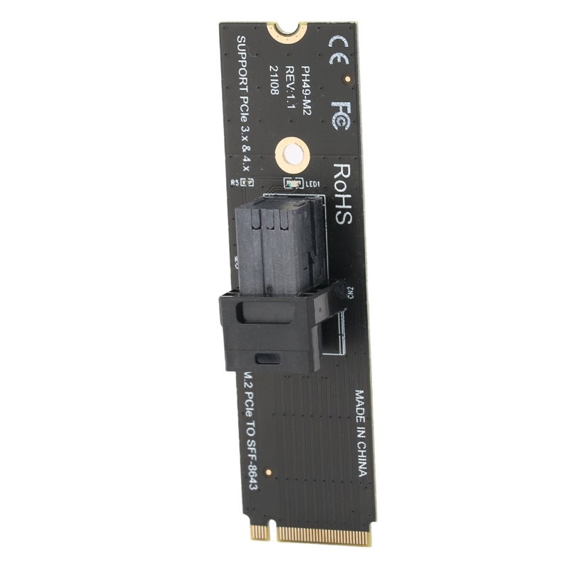 بطاقة توسعة محول M.2 NVME إلى U.2 64GT/S بتوافق قوي تدعم بروتوكول NVME بطاقة توسعة PH49-M2 - Image 3
