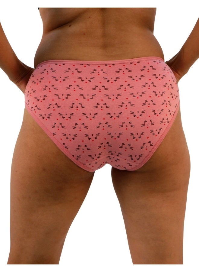 JOANNA JOANNA D105 Women's Multiple Design Mid Rise 6-Pack Panties, Multicolor  - Image 4