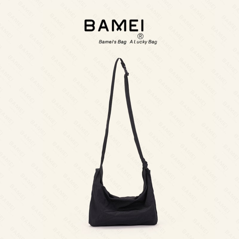 Bamei Women's Korean Style Waffle Pleated Lightweight Shoulder Bag with Adjustable Strap - Image 3