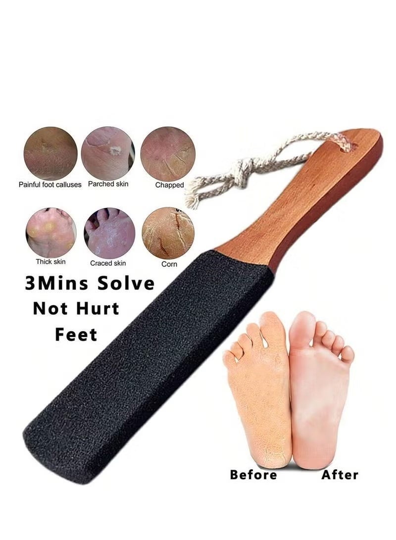 Ucanbe 2-Piece Foot Scrubber & Pedicure Foot File Set – Pumice Stone and Callus Remover for Cracked Heels, Dead Skin, and Corns | Professional Foot Care Tools Kit for Men & Women - Image 5