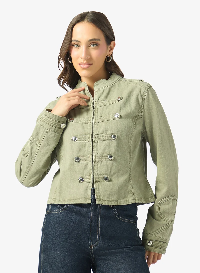 Napolean Button Up Denim Jacket