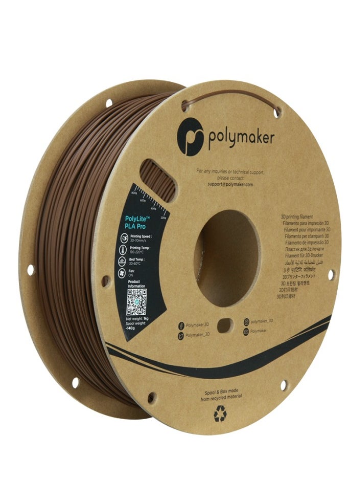 polymaker Polymaker PolyLite PLA Pro Brown 1.75mm/ 1KG 