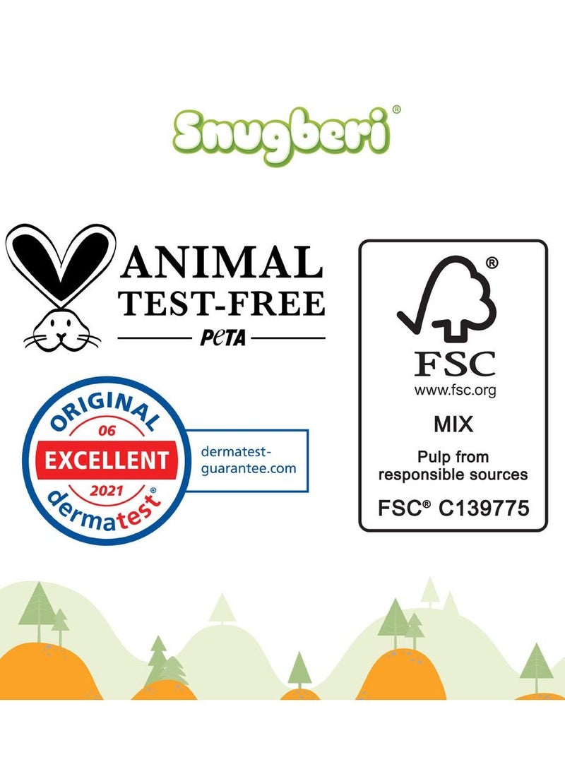 Snugberi - Premium Eco-Friendly Chlorine Free Feather Soft Printed Diapers Made Of Natural Wood Pulp With Wetness Indicator Size 2 Small 4-7Kg 30'S - Image 1