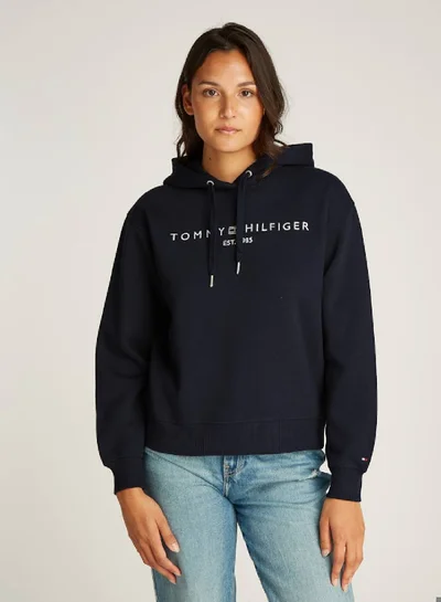 TOMMY HILFIGER Modern Regular Corporate Logo Pullover Hoodie