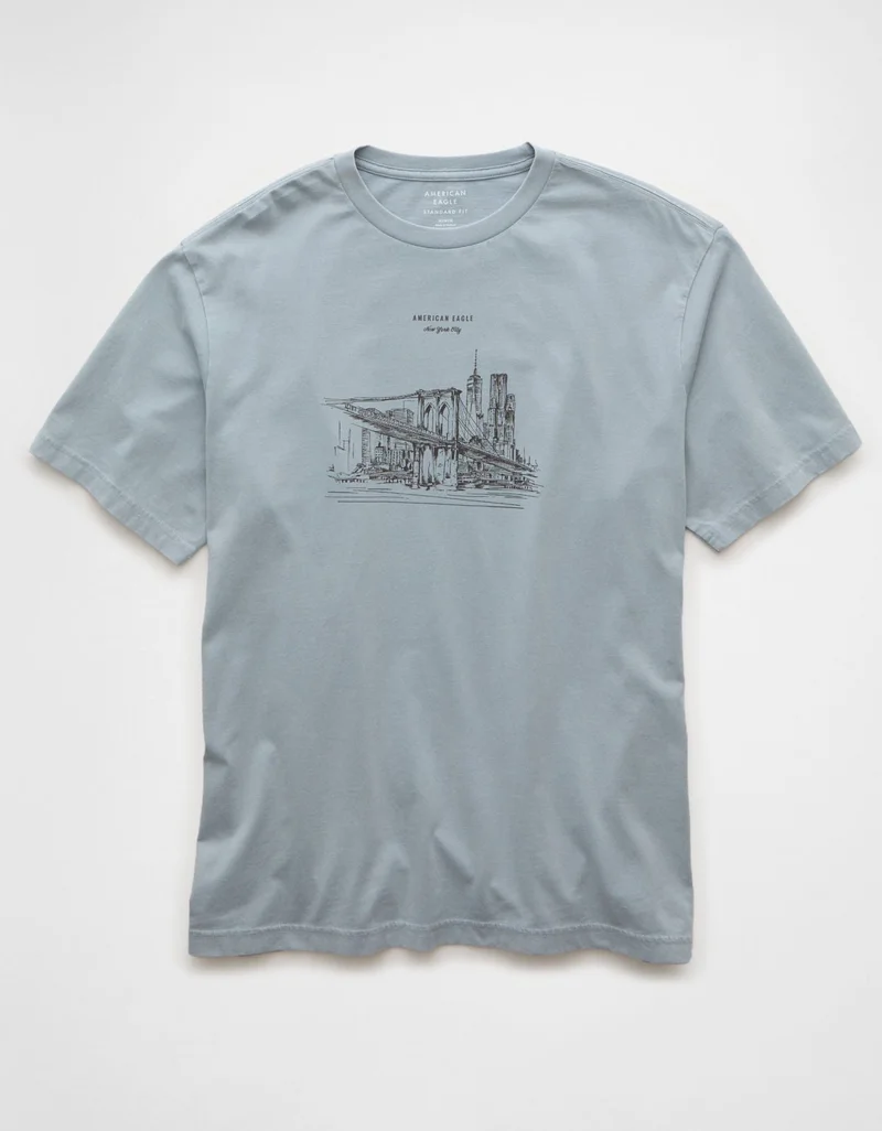 American Eagle  AE Logo Graphic T-Shirt for Men | Best Price UAE