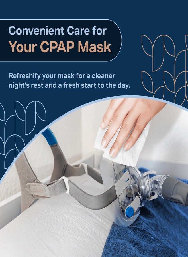 REFRESHIFY CPAP Mask Wipes (320 Count) + 8 Travel - Premium Large and Moist Cleaning Wipes for Mask | Cleaner, Unscented, CPAP Cleaning Supplies - Image 2