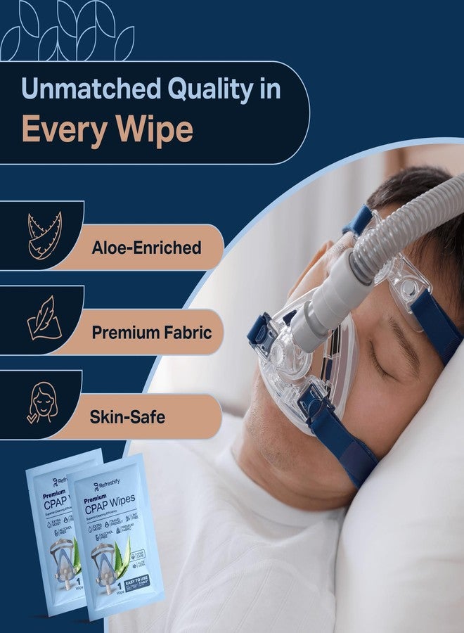 REFRESHIFY CPAP Mask Wipes (320 Count) + 8 Travel - Premium Large and Moist Cleaning Wipes for Mask | Cleaner, Unscented, CPAP Cleaning Supplies - Image 3