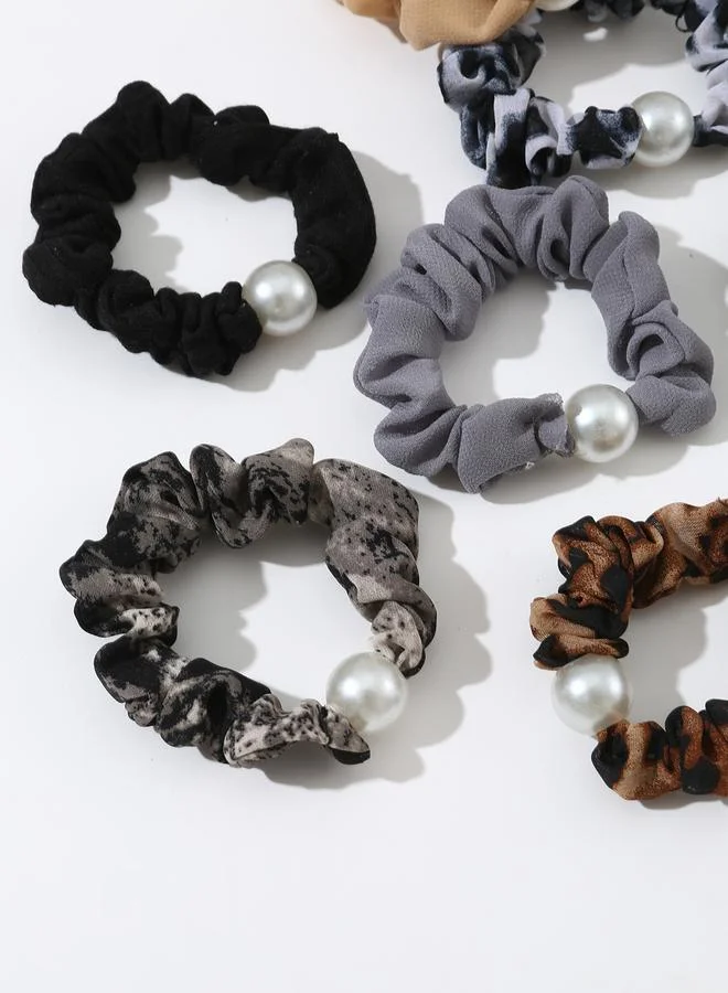 تايك تو مجموعة من 10 ربطات شعر مزينة بلؤلؤ صناعي