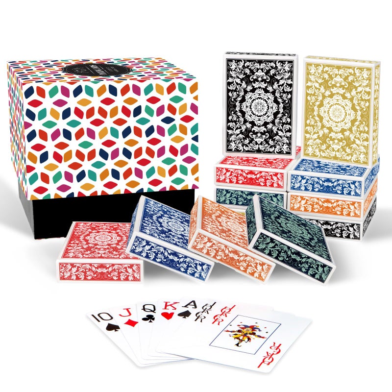 Metsyth Playing Cards 24 PackDecks of CardsJumbo Large Print Playing Cards for Adults SeniorsColorful Poker Cards Bulk with Gift Box for Activities Party Supplies Card Game Family Game Night - Image 3