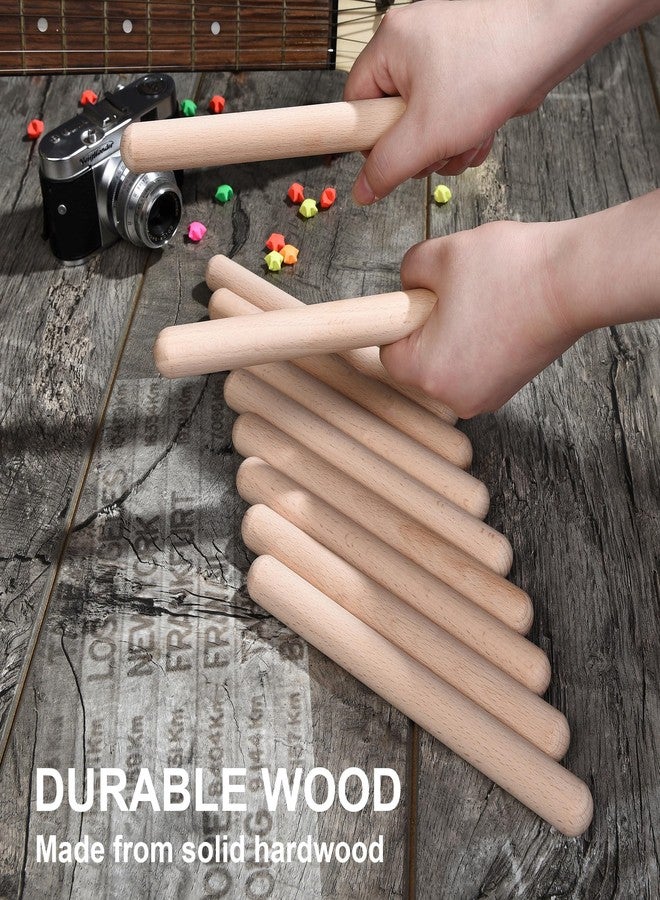 Mihey 32 عصا إيقاع، 8 بوصة خشبية موسيقية لومي للأطفال - Image 3