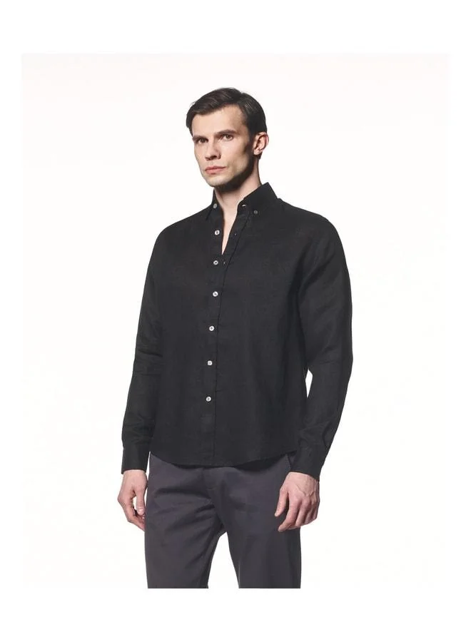 Liwali 100% Cotton Button-Down Collar Shirt.