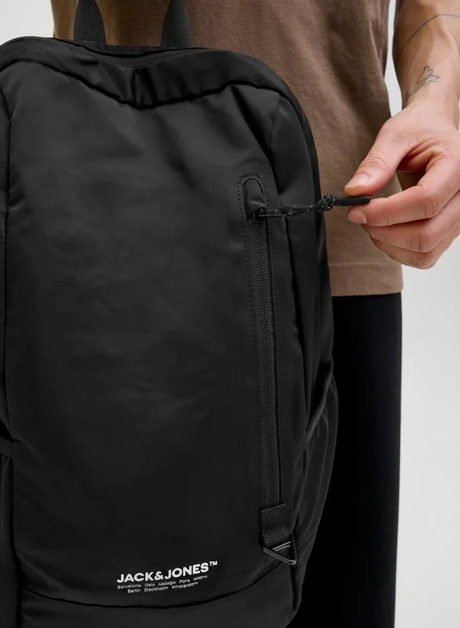 JACK & JONES Logo Printed Backpack for men
