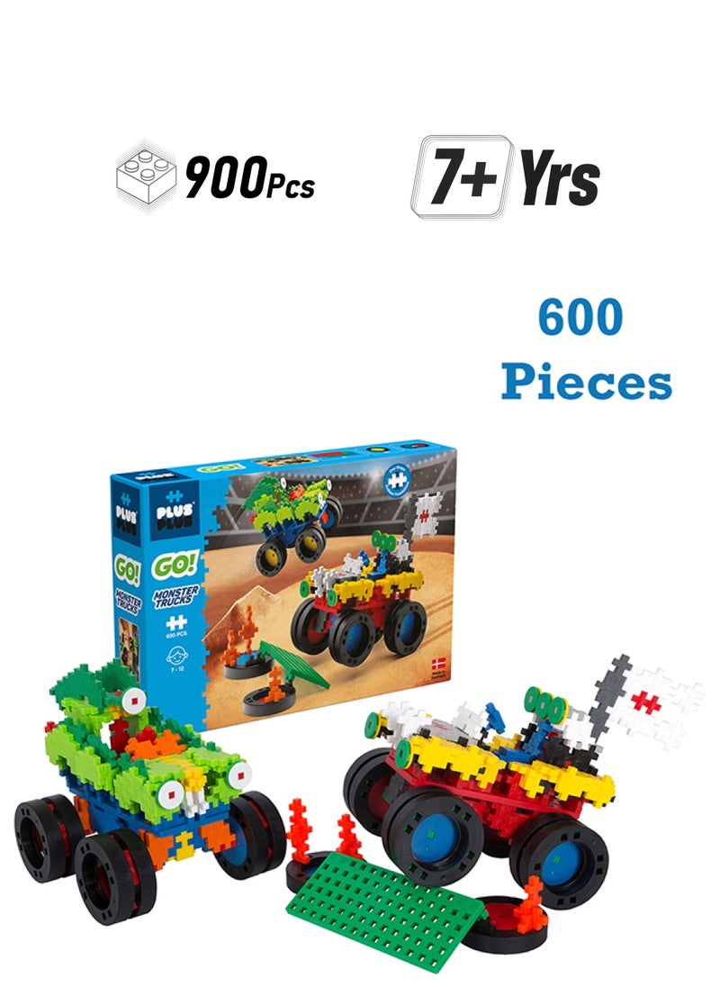Plus-Plus Go! Creative Building Blcoks Street Racing Super Set-  900 Pcs  - Image 1