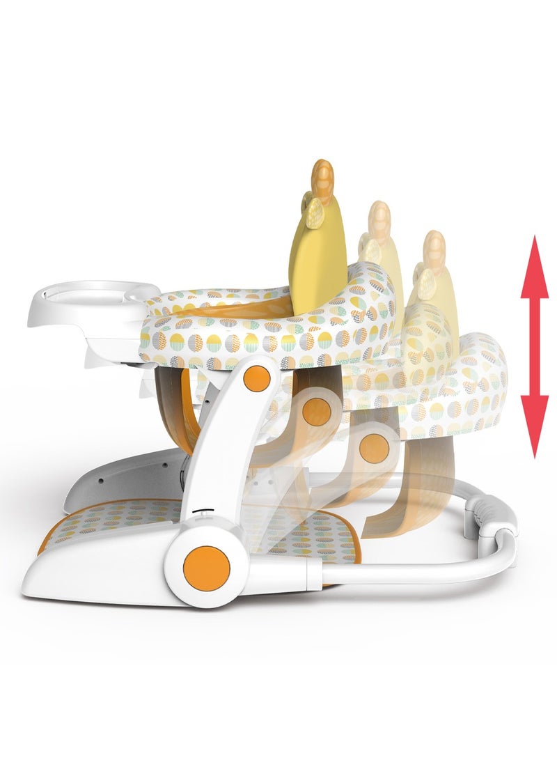 TEKNUM Baby Portable Dining Feeding Chair and Recliner Activity Chair - Giraffe - Image 2