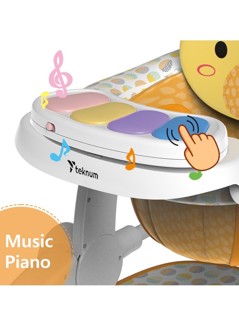 TEKNUM Baby Portable Dining Feeding Chair and Recliner Activity Chair - Giraffe - Image 5