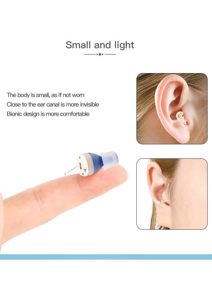 Generic 1 Pair High Quality Hearing Aids for Seniors Rechargeable Hearing Aids with Charging Case Invisible Hearing Amplifier and Noise Canceling Device  - Image 5