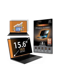 PROMASS Screen Filters, 15.6"" Inch (1 Pack) Laptop Privacy Screen-Filter for 16:9 Widescreen Display; 60 Degree Privacy, Advanced Anti-Glare, UV Light Reduction & Blue Light Filter  - Image 1