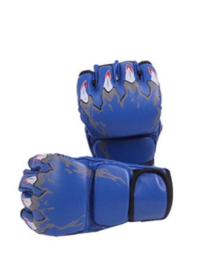 ZCM-HAPPY 1 Pair Of Half-finger Professional Boxing Gloves, Suitable For Sanda Fighting Training  - Image 1