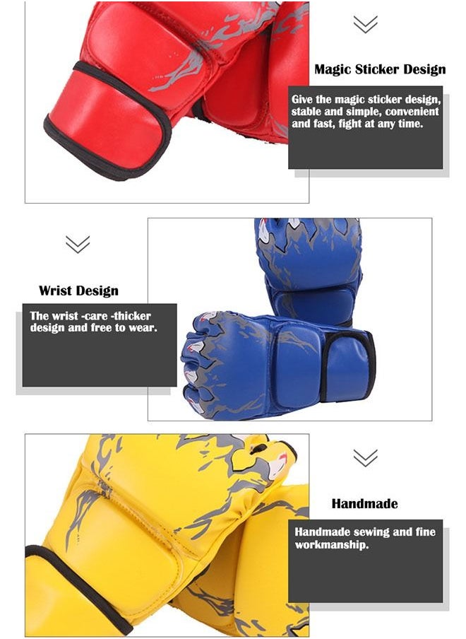 ZCM-HAPPY 1 Pair Of Half-finger Professional Boxing Gloves, Suitable For Sanda Fighting Training  - Image 2