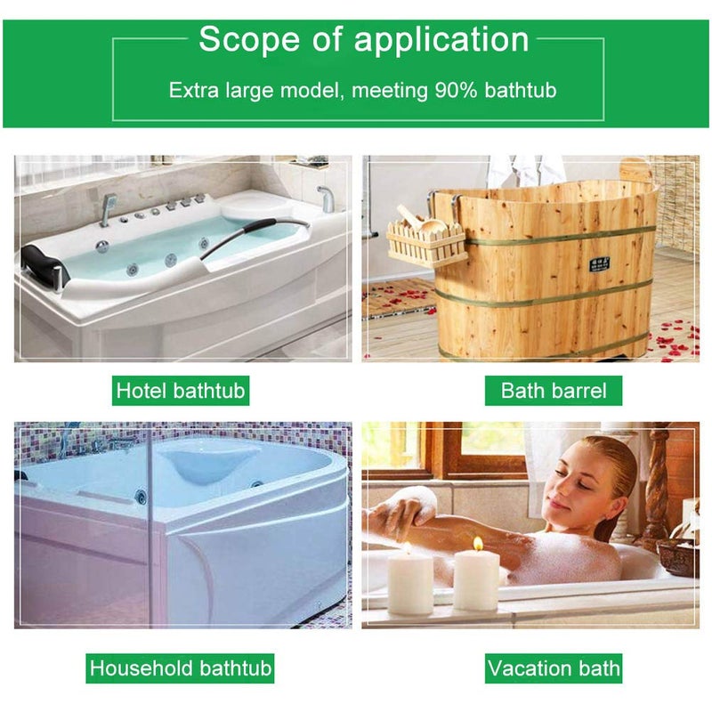 Odowalker 10 Pack Disposable Bathtub Cover Liner Film Large Size (102 × 47inch) Transparent Thickened Plastic Bathtub Bag for Salon, Household and Hotel Bath Tubs, Traveling Salon Household Holiday Inn - Image 3