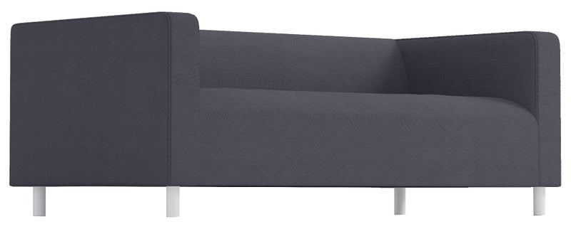 Sofa Pro The Klippan Loveseat Cover Replacement is Custom Made Compatible for IKEA Klippan Loveseat Slipcover, A Sofa Cover Replacement. Cover Only Polyester Dark Gray - Image 2