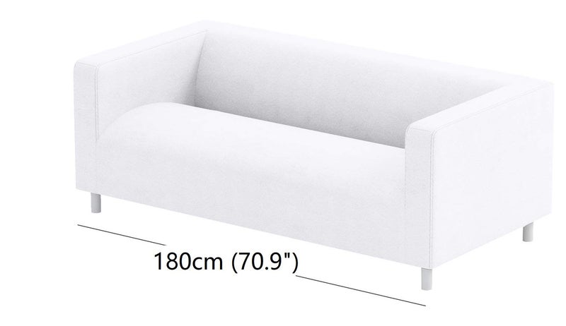 Sofa Pro The Klippan Loveseat Cover Replacement is Custom Made Compatible for IKEA Klippan Loveseat Slipcover, A Sofa Cover Replacement. Cover Only Polyester Dark Gray - Image 3