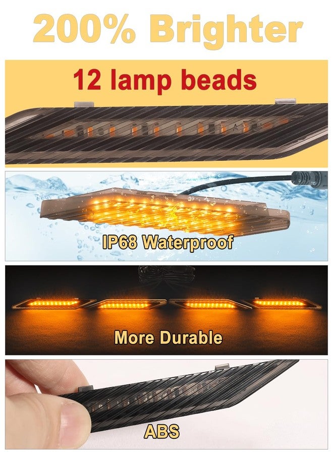 OKLSG Led Grill Lights for Toyota Highlander Grille Amber Lights - Image 3