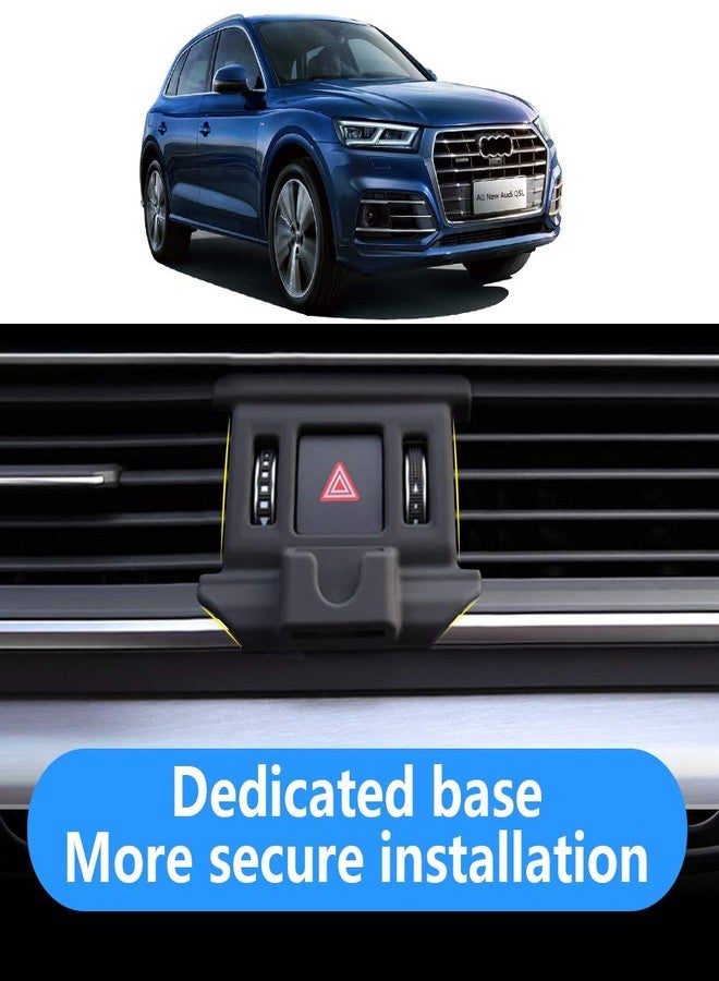 musttrue LUNQIN Car Phone Holder for Audi Q5 2018-2024 and Audi SQ5 2018-2024 Auto Interior Accessories Best Phones Mount Cell Cellphone Mobile Cradle Charging Navigation Bracket Screen Air Vent Accessory - Image 4