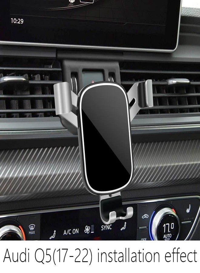 musttrue LUNQIN Car Phone Holder for Audi Q5 2018-2024 and Audi SQ5 2018-2024 Auto Interior Accessories Best Phones Mount Cell Cellphone Mobile Cradle Charging Navigation Bracket Screen Air Vent Accessory - Image 2