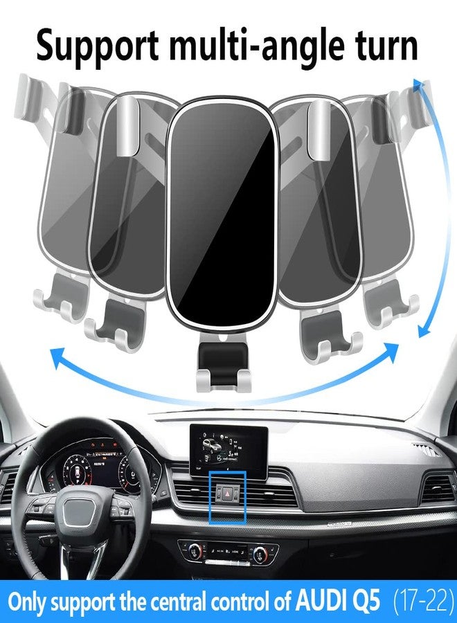 musttrue LUNQIN Car Phone Holder for Audi Q5 2018-2024 and Audi SQ5 2018-2024 Auto Interior Accessories Best Phones Mount Cell Cellphone Mobile Cradle Charging Navigation Bracket Screen Air Vent Accessory - Image 5