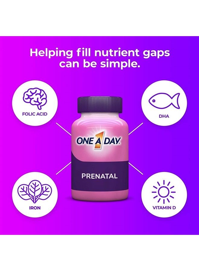 ONE A DAY One A Day Women's Prenatal 1 Multivitamin including Vitamin A, Vitamin C, Vitamin D, B6, B12, Iron, Omega-3 DHA & more, 30 Count - Supplement for Before, During, & Post Pregnancy  - Image 3