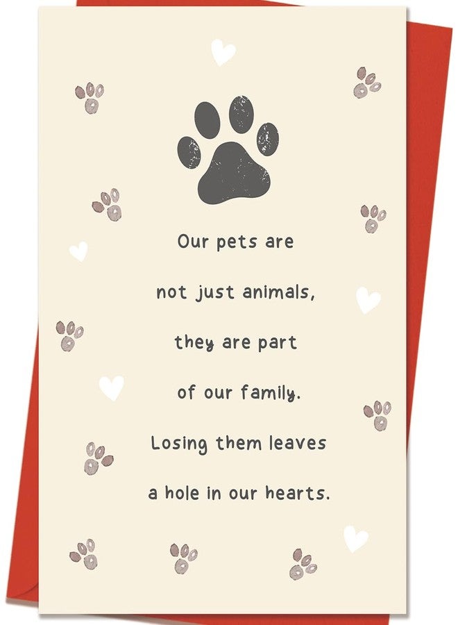 Mcduldul Pet Sympathy Card for Dog Cat, Loss of Dog Sympathy Gift, Pets Memorial Gifts for Loss of Dogs, Pets Bereavement Gifts - Image 1