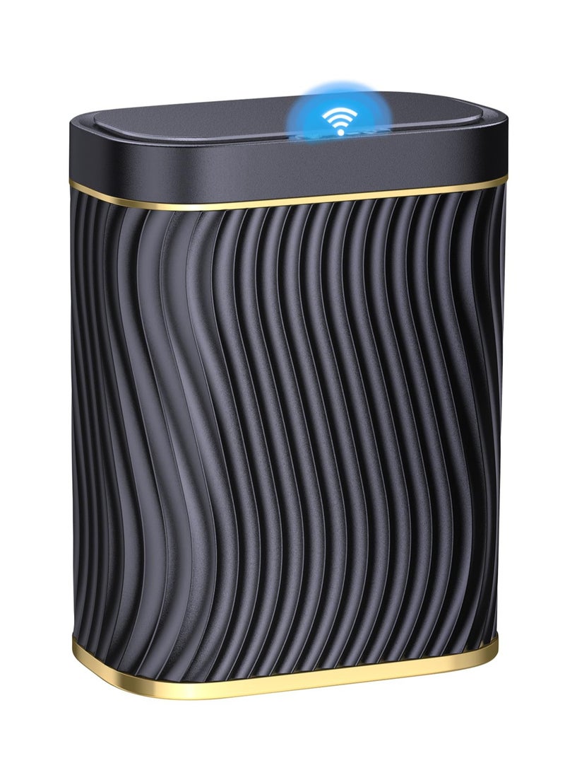 KASTWAVE Bathroom Small Trash, with Automatic Touchless Lid, 2.6 Gallon Smart Garbage Can Narrow Waterproof Trash Bin for Bedroom, Office, Living Room  - Image 1