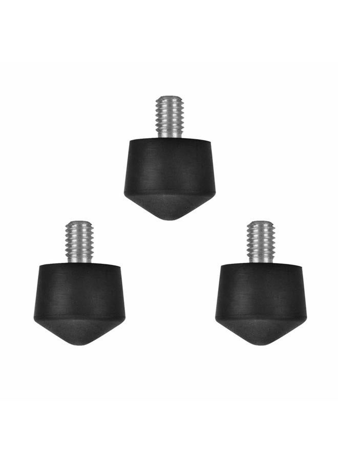 Foto&Tech Universal Anti-Slip 3/8" Rubber Foot Spike Compatible with Andoer Benro Gitzo Induro Kingjoy Manfrotto Weifeng RRS 3/8"-16 Thread Tripod Monopod on Smooth Uneven Surface 30mm x 40mm (3 PCS) - Image 1