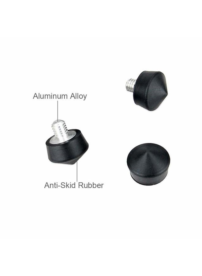 Foto&Tech Universal Anti-Slip 3/8" Rubber Foot Spike Compatible with Andoer Benro Gitzo Induro Kingjoy Manfrotto Weifeng RRS 3/8"-16 Thread Tripod Monopod on Smooth Uneven Surface 30mm x 40mm (3 PCS) - Image 5