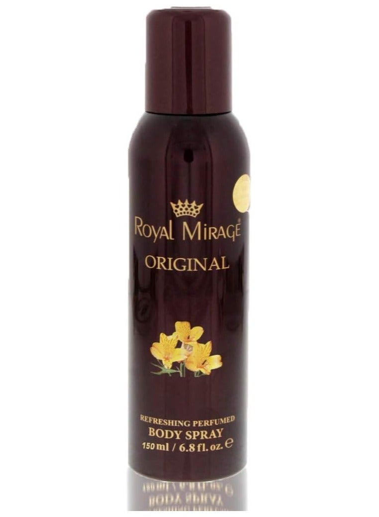 Royal Mirage Original Body Spray For Unisex, Ambergris, 200 ml