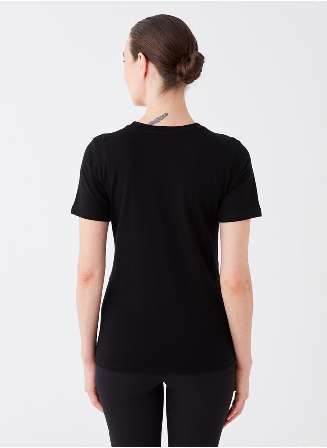 LC WAIKIKI - Crew Neck Printed Short Sleeve Maternity T-shirt - Image 1