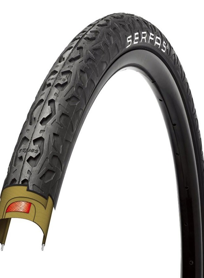 SERFAS Unisex Adult Drifter City Tire W/fps- 29 X 2.0 - Black, 29 X 2.0-Inch - Image 1