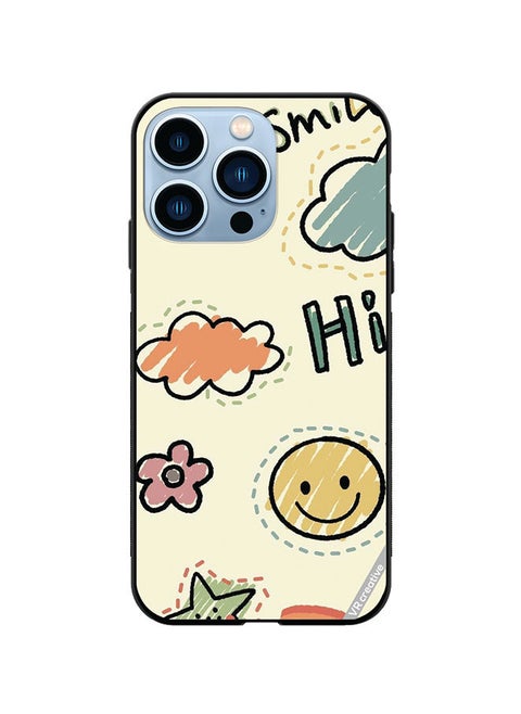 Protective Case Cover For Apple iPhone 13 Pro Max Smile Design Multicolour