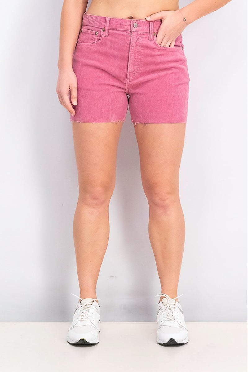 GAP Women Raw Hem Corduroy Shorts, Ash Bury - Image 1