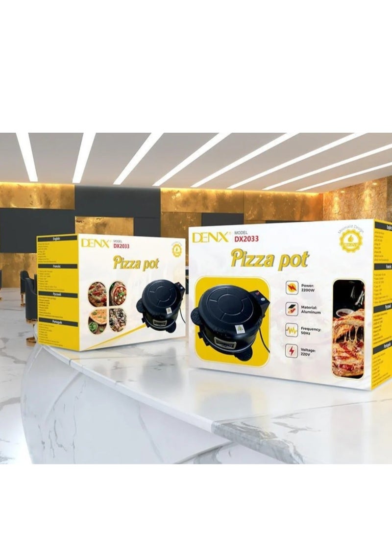 Denx Home Baker Electric Pizza Maker | 30cm 2200W Home Pizza Oven DX2033 - Image 2