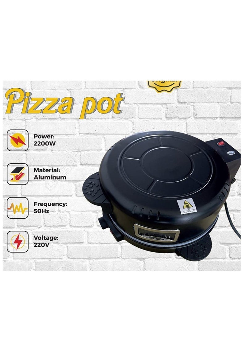 Denx Home Baker Electric Pizza Maker | 30cm 2200W Home Pizza Oven DX2033 - Image 1