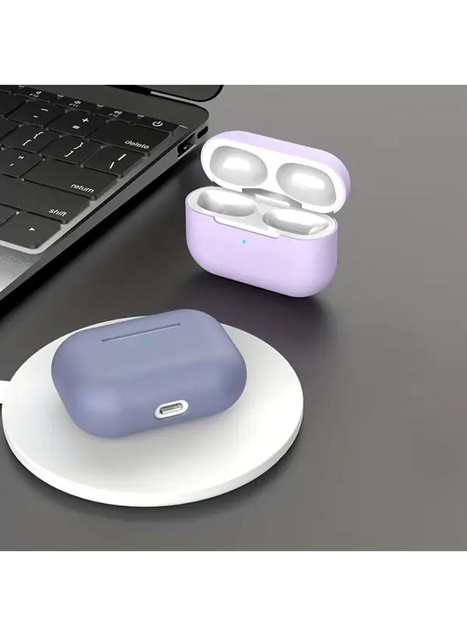 Dark Green Silicone Cover Case For Apple Airpods Pro Wireless Earphone Skin Protector - Image 4