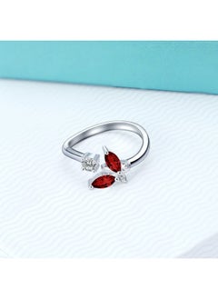 Sterling Silver Butterfly Series Ring With Simulated Ruby Crystals Anniversary Birthday Jewelry Gifts For Women Girls (Red 10) - pzsku/Z67FA74AA584031A39F6CZ/45/_/1714989071/6f0577ca-bf2a-48fb-883d-0b2455af0bc2