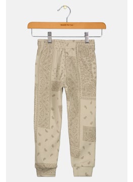 Originals by Brooklyn Cloth Kids Boy Paisley Print Jogger Pants, Light Grey  - Image 2