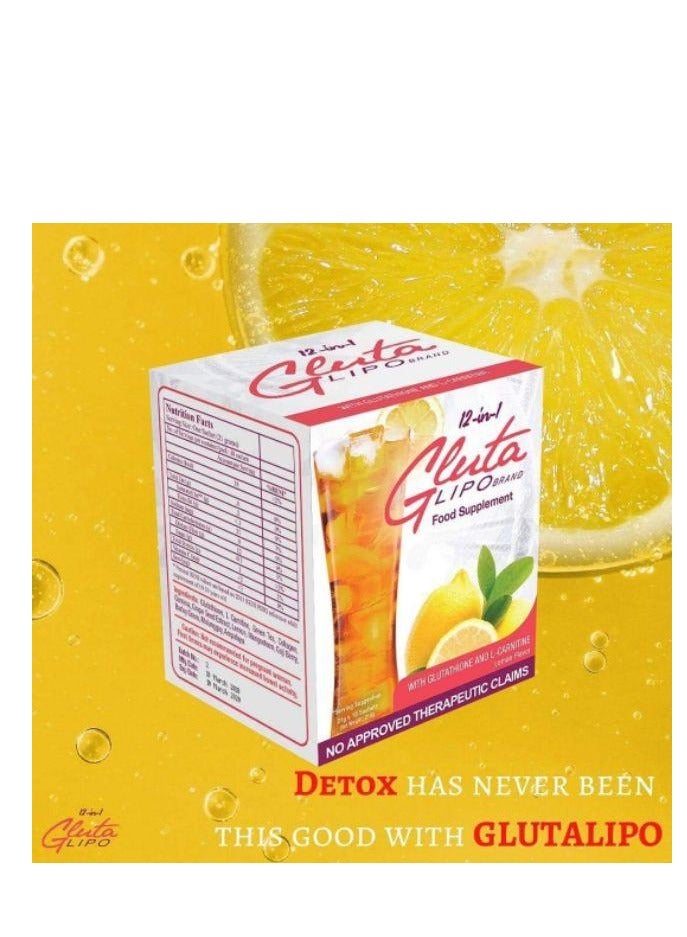 Gluta Lipo 12-in-1 Detox Drink – A Burst of Lemon Freshness for Total Wellness - Image 4