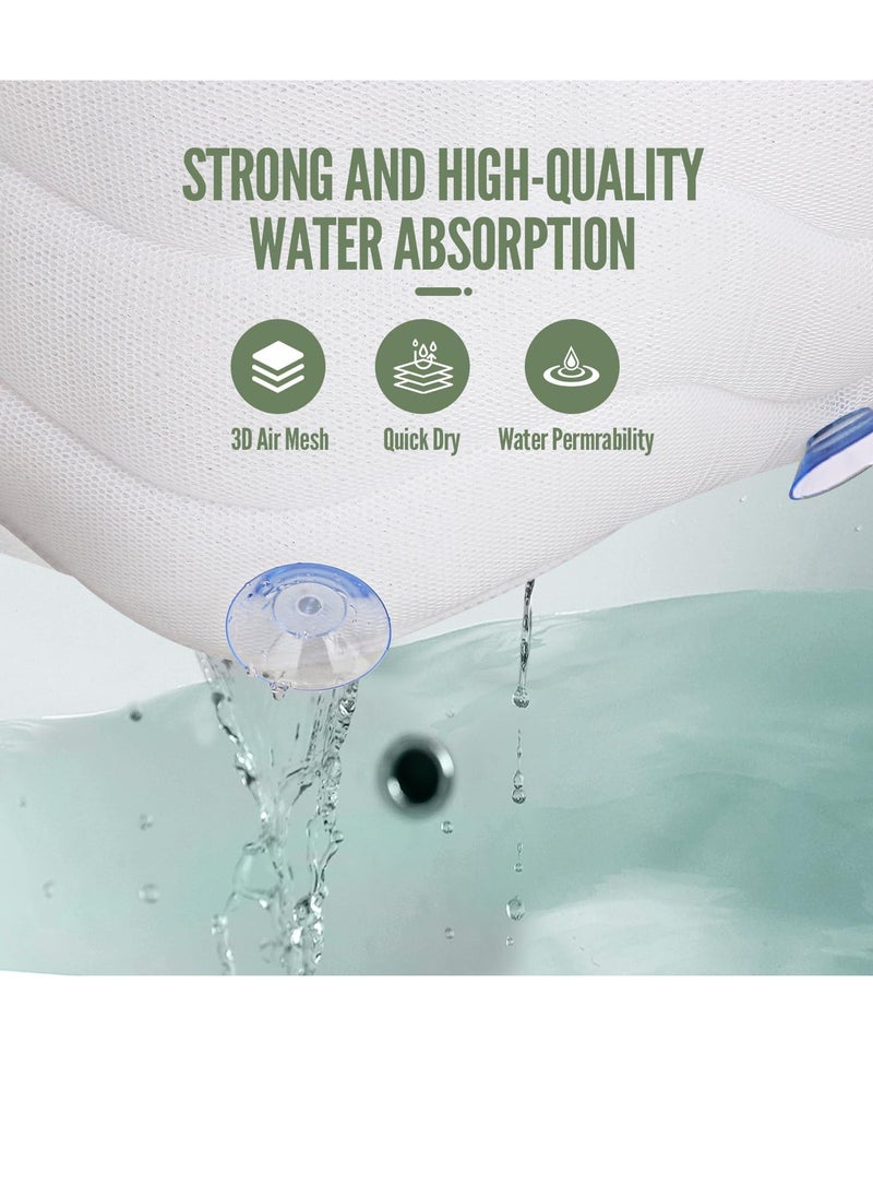 Samplife - Full Body Bath Pillow for Bathtub, Bath Pillows Cushions for Tub Neck Shoulder Back Support,14 Suction Cups Luxury Bath Tub Mat with Pillow for Adults Bathroom Accessories (51 Inch) - Image 1