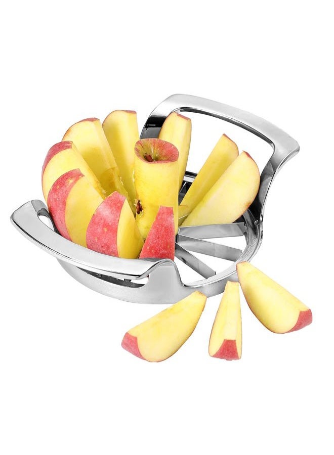 Obsoorth 12 Slices Large Apple Slicer and Corer Easy to Use Heavy Duty Stainless Steel Apple Cutter Ergonomic Handle Easy Grip Pears Divider Tool for Vegetables - Image 1